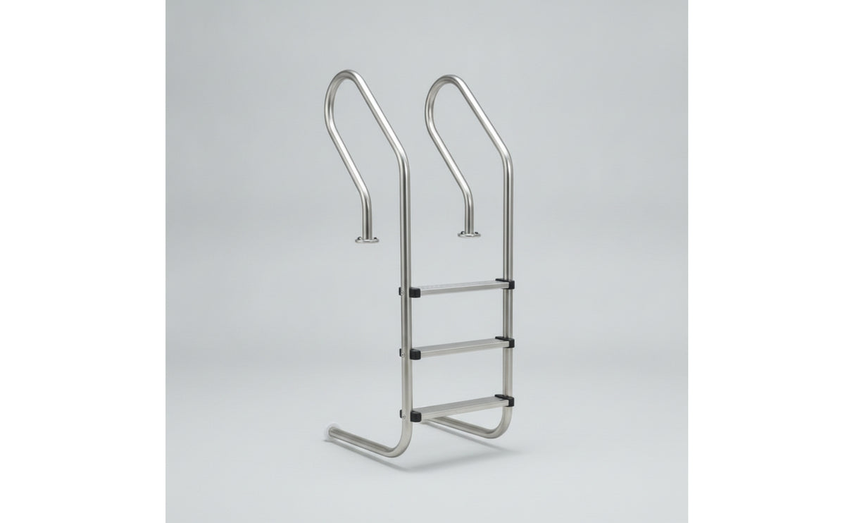 Stainless Steel Pool Ladder Rust Resistant Pool Ladder with Handrails Anti-Skid