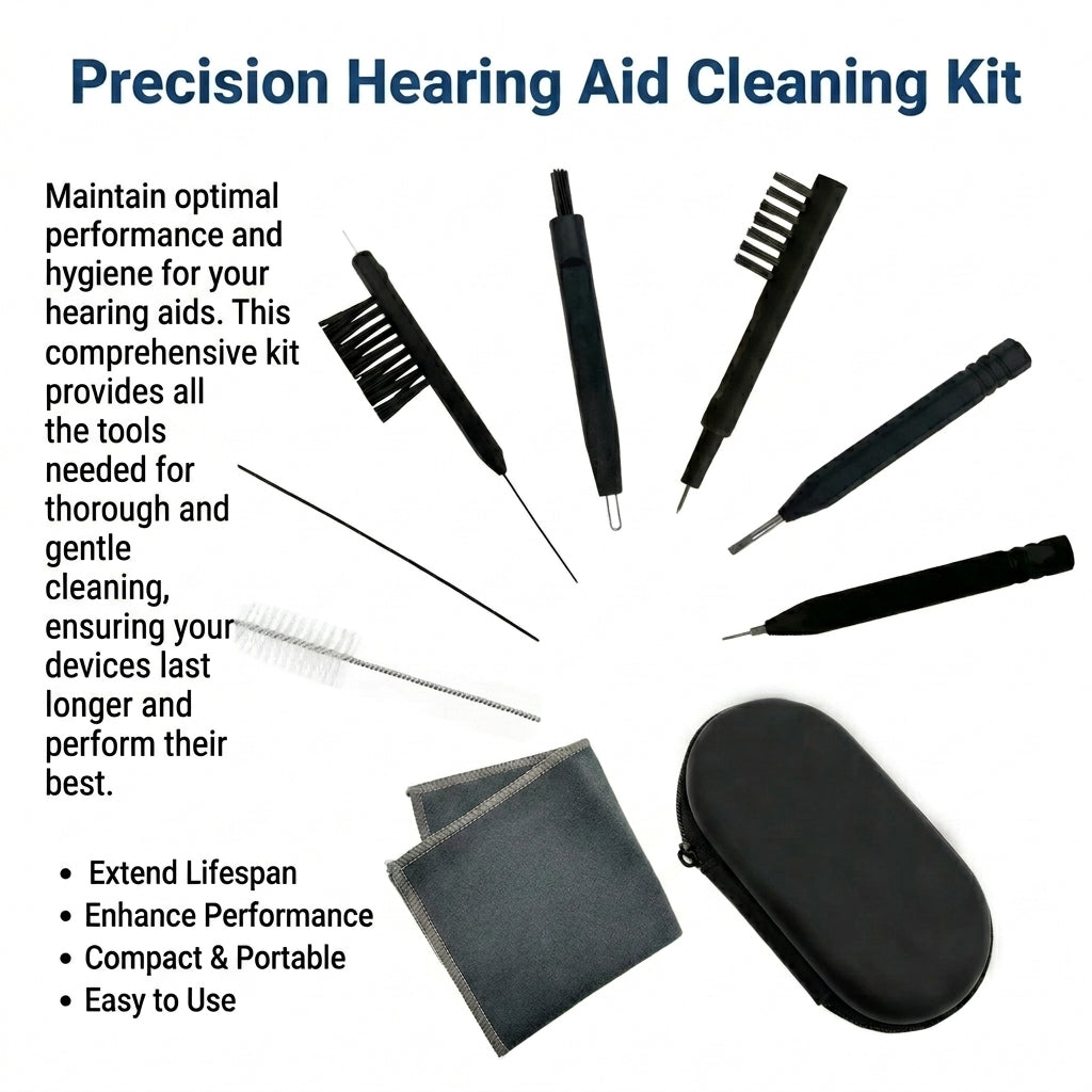 Cleaning Kit with Brush and Cloth, Portable Maintenance Tool Set for Daily 9 Piece Travel Friendly for Users