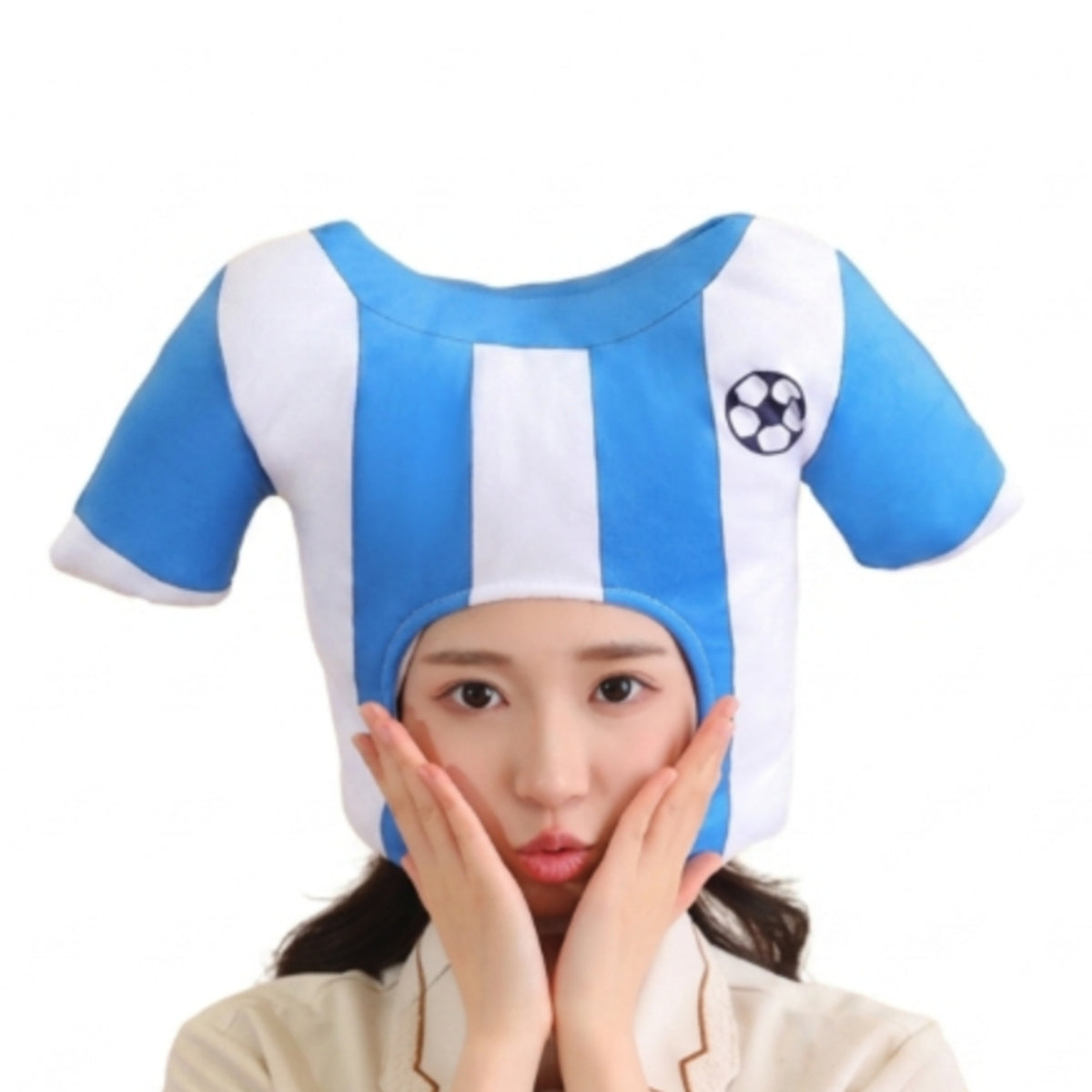 Lightweight Soccer Jersey Headwear Oversized Jersey Hat Novelty Soft Hat Funny for Partygoers