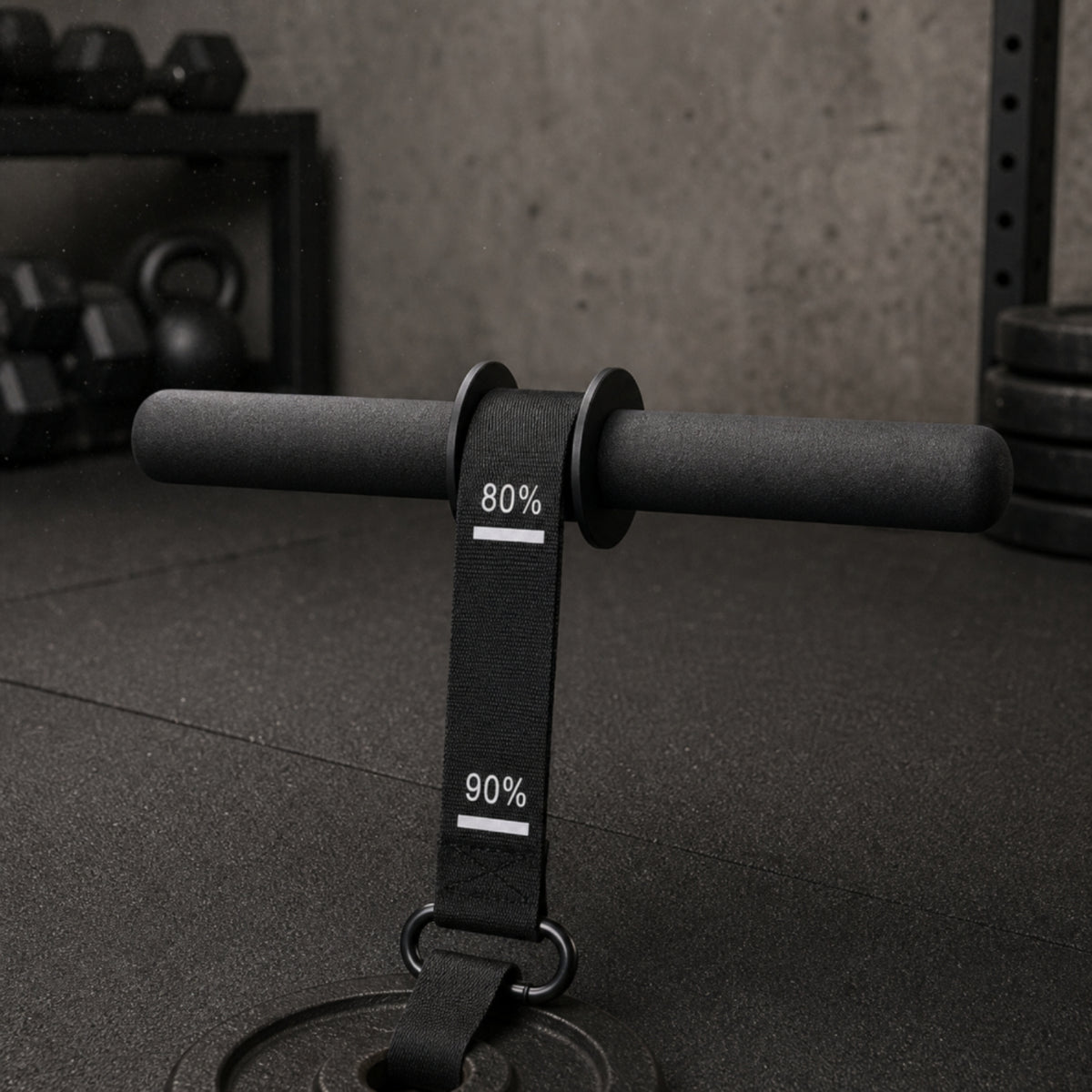 Forearm Exercise Bar with Strap Padded Wrist Strengthener Compact Fitness Equipment for Rehabilitation