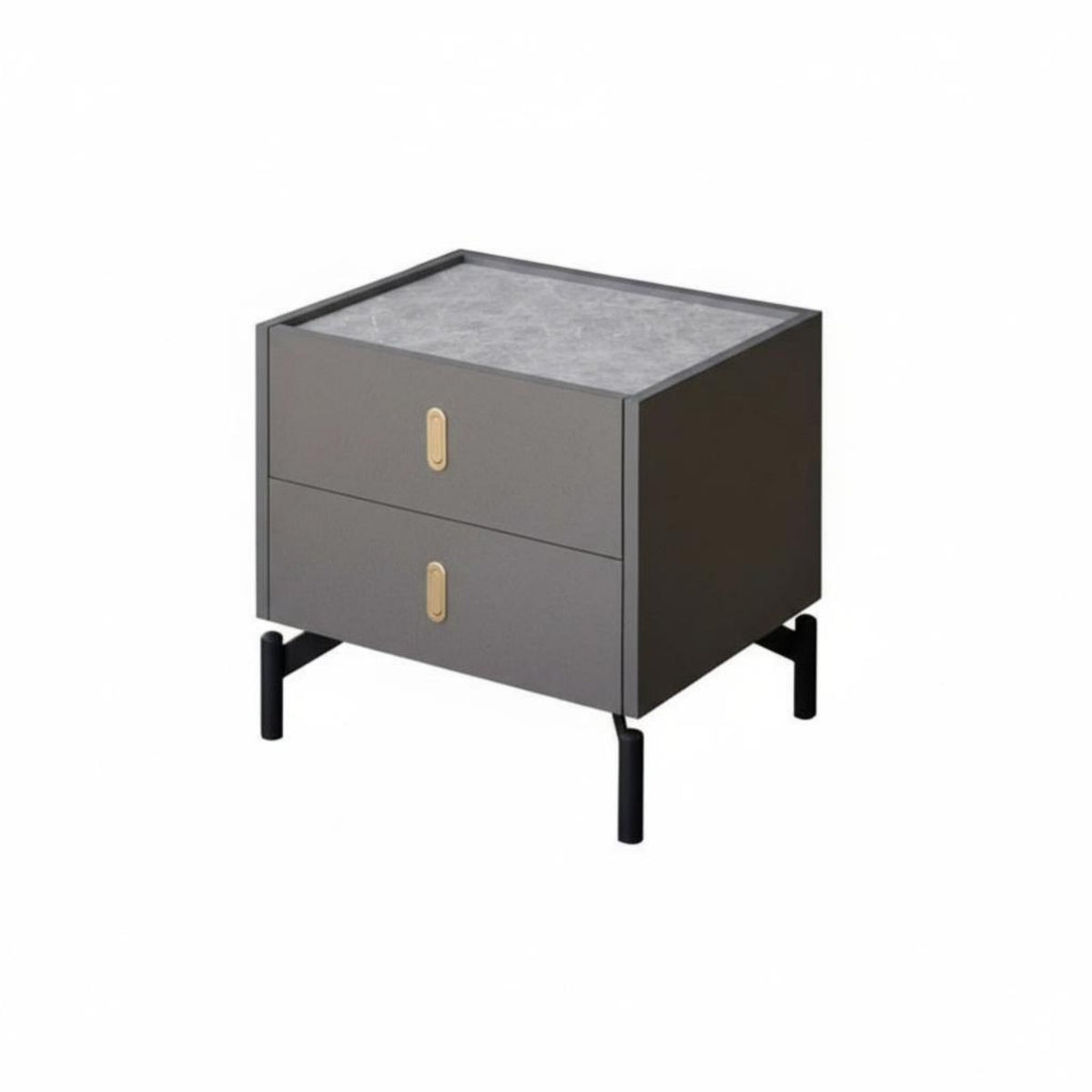 Rounded Single-Drawer Cabinet Nordic Aesthetic Bedside Table Minimalist Design Space-Saving for Homeowners, Apartment Dwellers