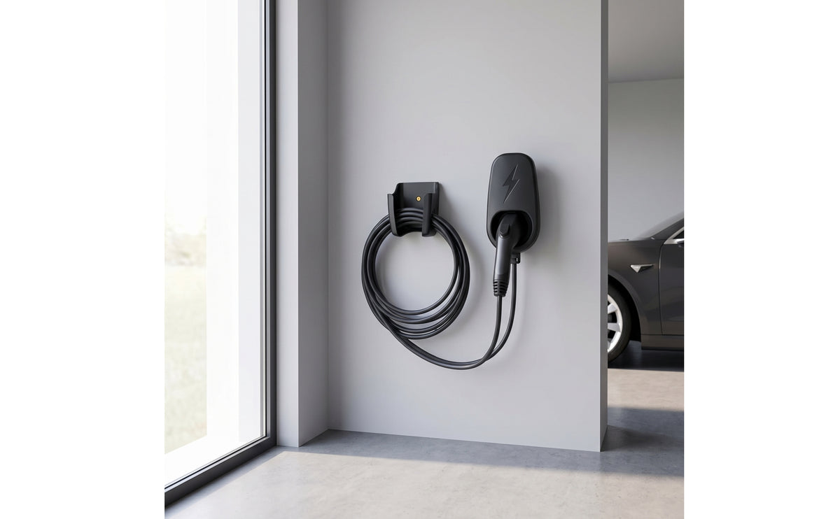 Charging Holder Easy to Install EV Charger Holder Charger Dock Secure Cable Organizer Long-Lasting for Electric Vehicle Owners
