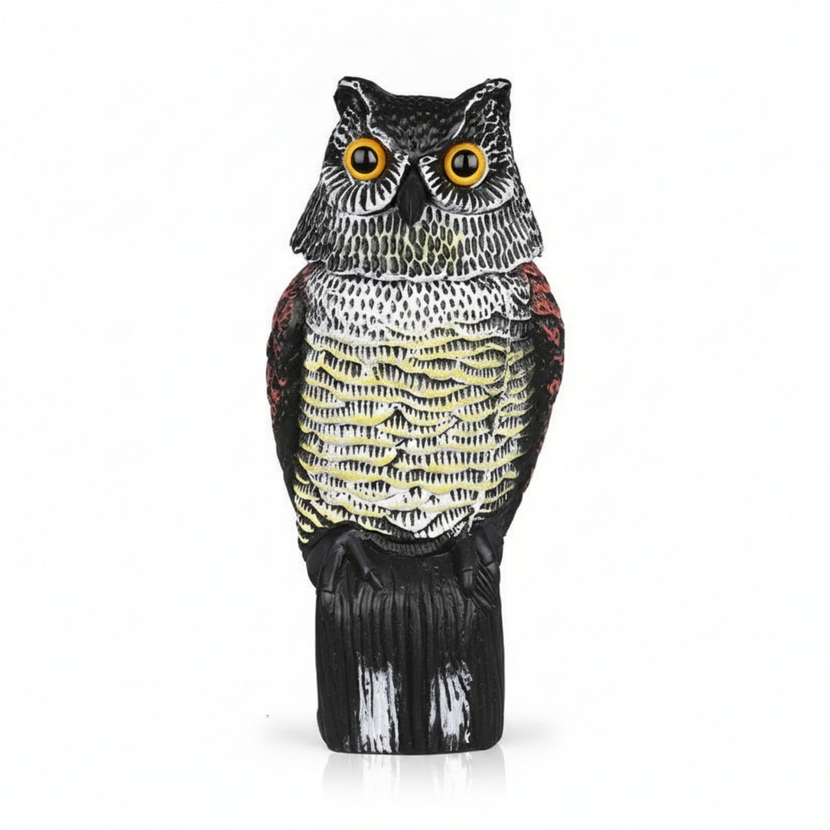 Owl Garden Ornament Textured Outdoor Decor Weatherproof for Pond