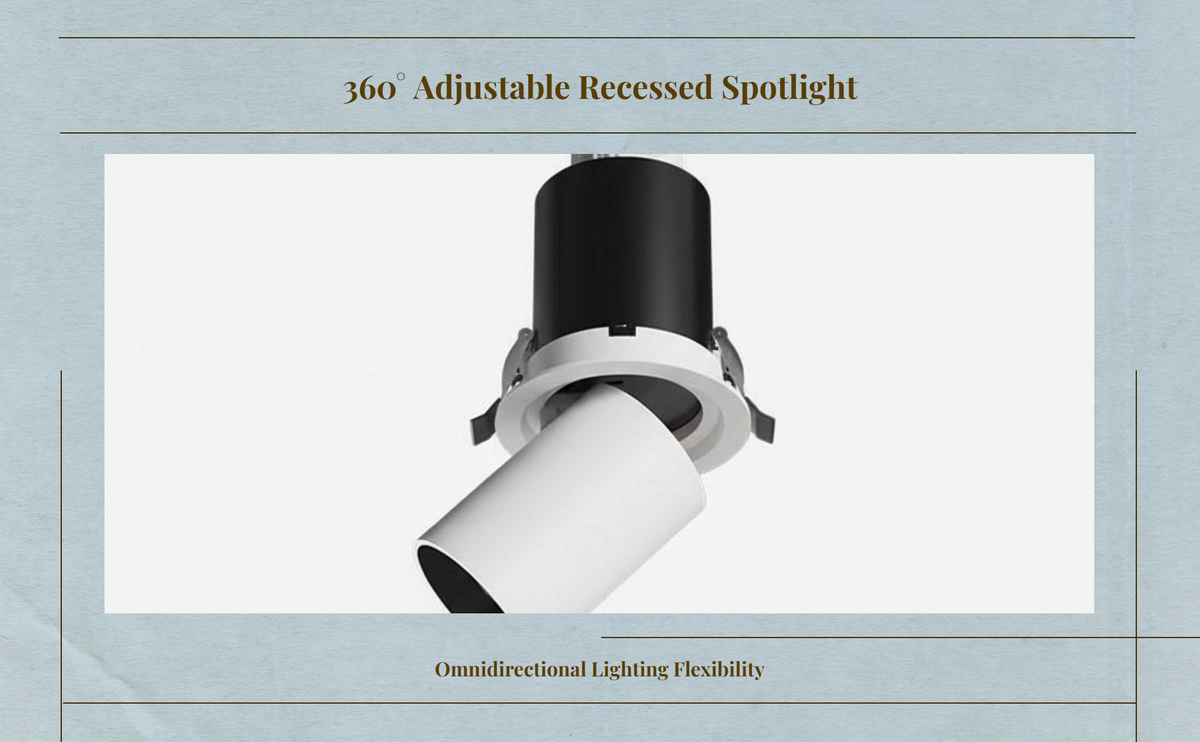 360° adjustable COB LED spotlight