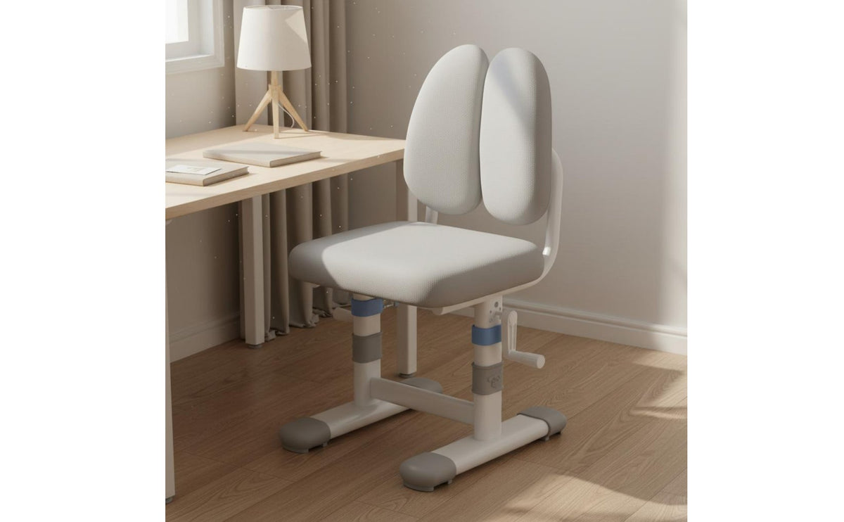 Posture Correcting Writing Chair Support Adjustable Student Desk Chair Footrest for Students, Home