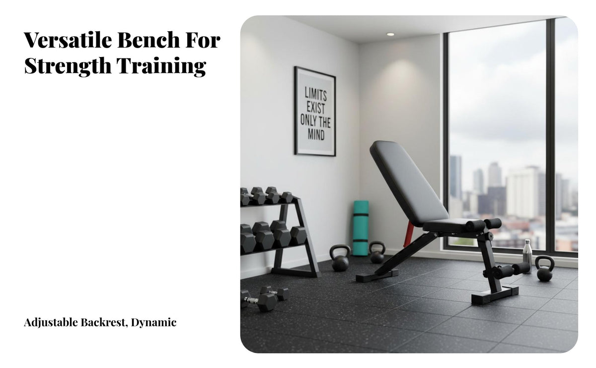 High-Density Foam Padding Adjustable Weight Bench Heavy Duty Sit up Bench Anti-Slip Fitness Equipment Sweatproof for Home Gym Users, Weightlifters, Bodybuilders, Abdominal Exercise, Weightlifting