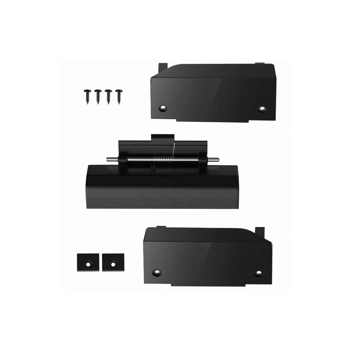 Metal Pin Black Refrigerator Door Latch Assembly Matte Finish ABS Fridge Door Latch Compact Appliance Part Secure Closure