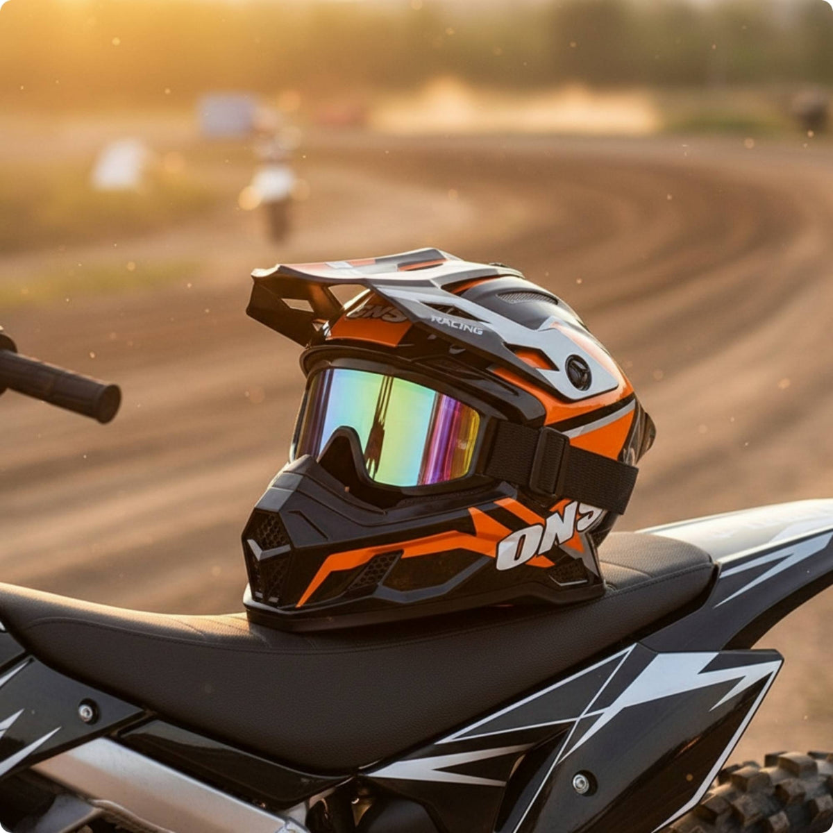 Aerodynamic Full Face Motocross Helmet | guarding, Full Face Helmet, for unpaved
