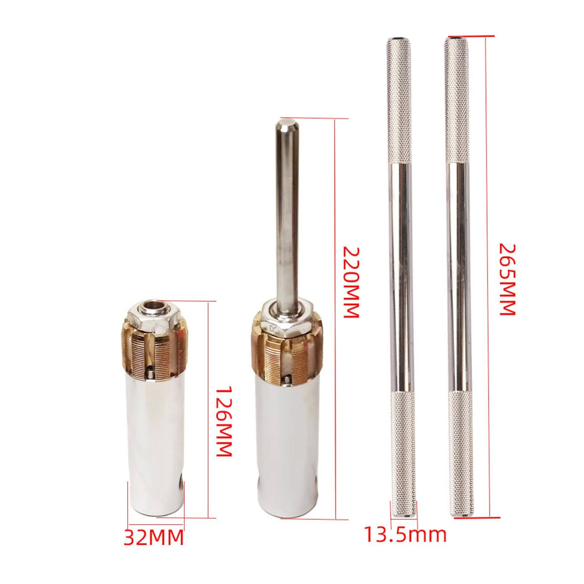 Cycle Thread Stainless Steel Cycle Bottom Bracket Set Double Handle Bottom Bracket Thread Repair Tool for Bike Mechanics, Professionals