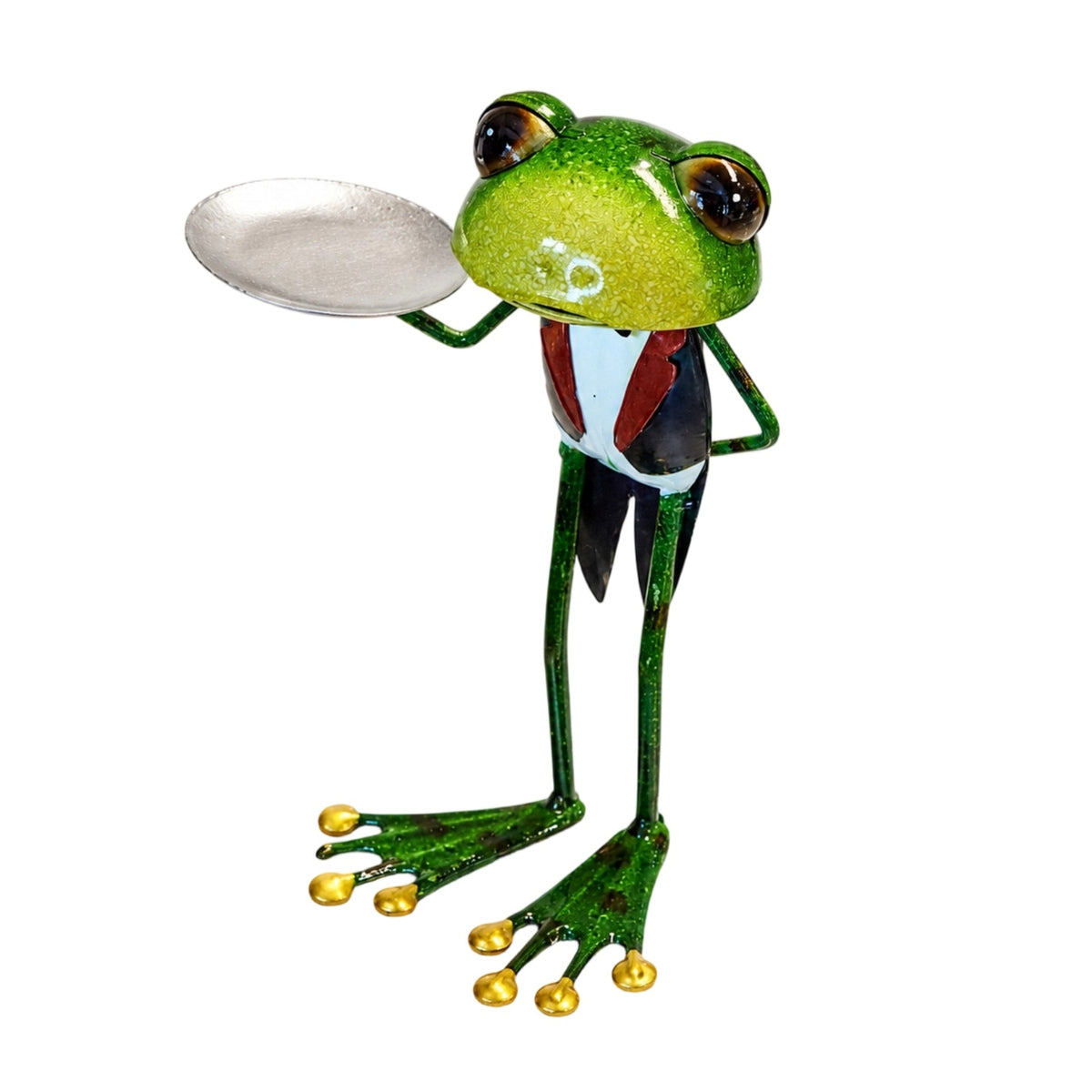 Frog Figurine Decorative Frog Statue Ornament for Balcony