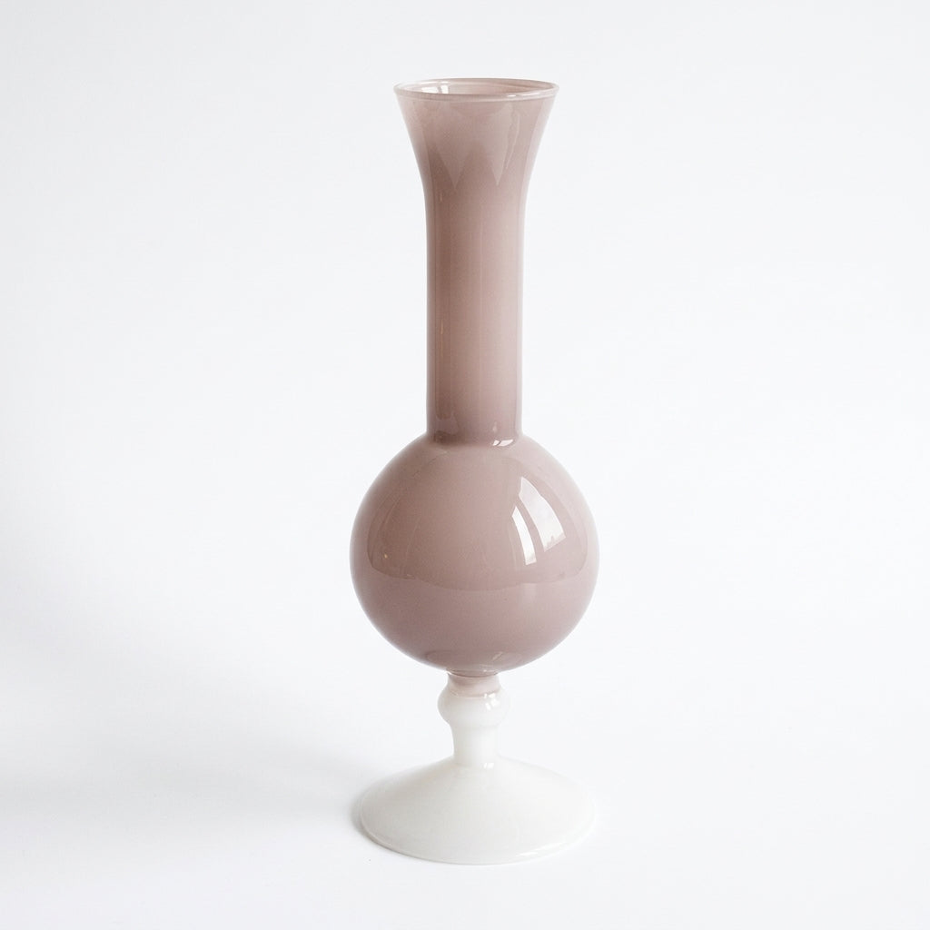 Modern Minimalist Glass Vase, Spray Painted Finish