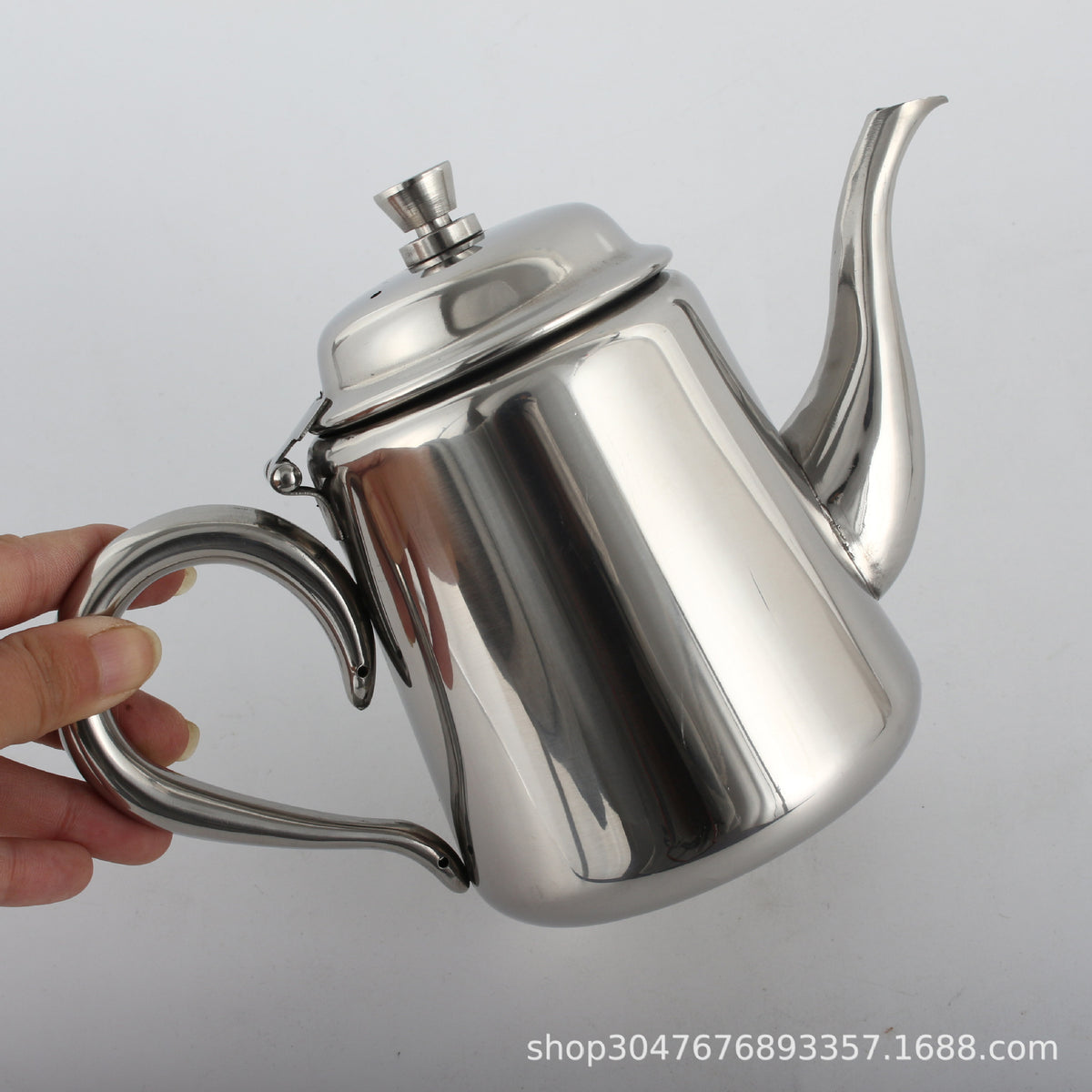 304 Stainless Steel Coffee Pot Commercial Restaurant Anti-Scalding Water Kettle Hotel Club Teapot