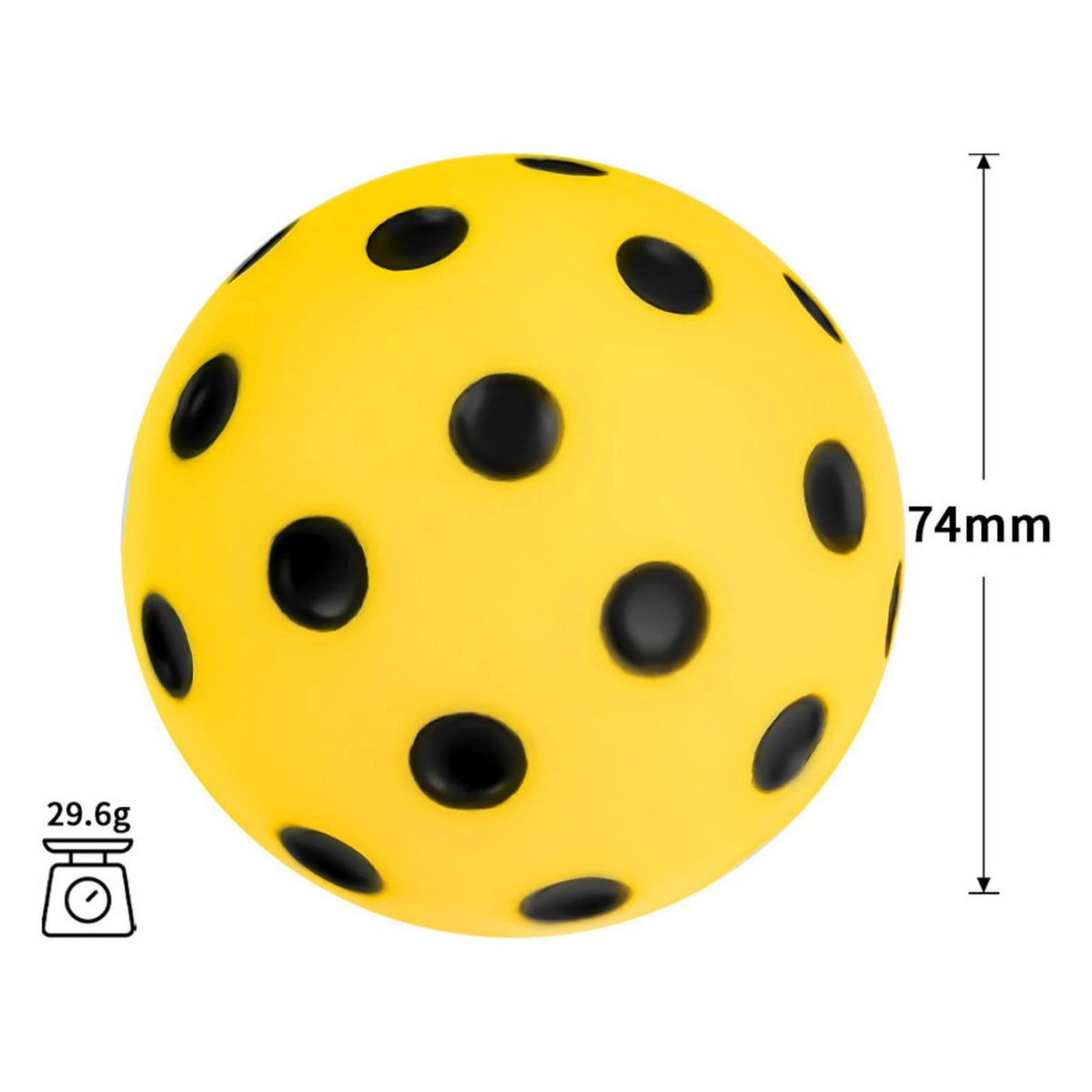 Neighbor Friendly Indoor Foam Pickleball Long-Lasting Silent Pickleball High Rebound PU Foam Ball True Rebound for Apartment Living