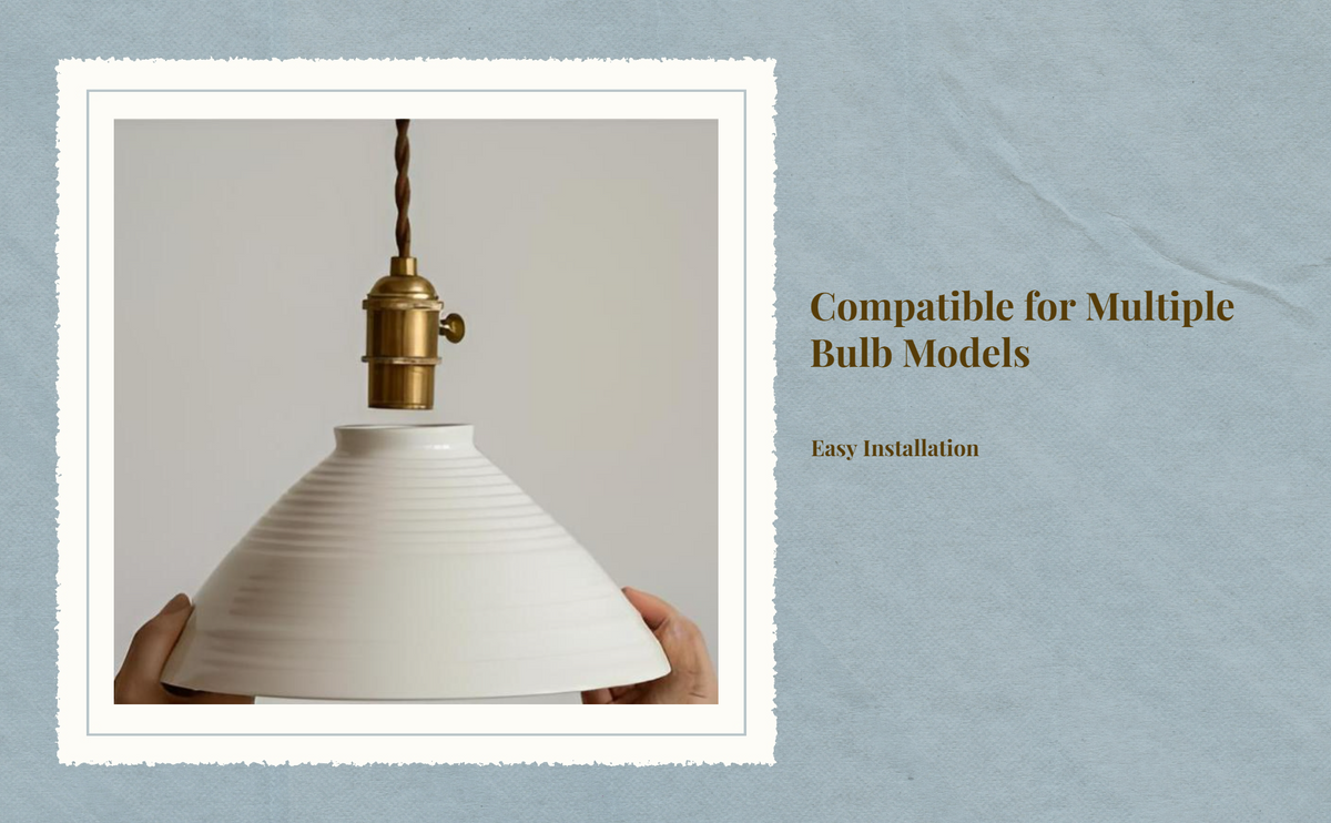 Japanese ceramic pendant shade