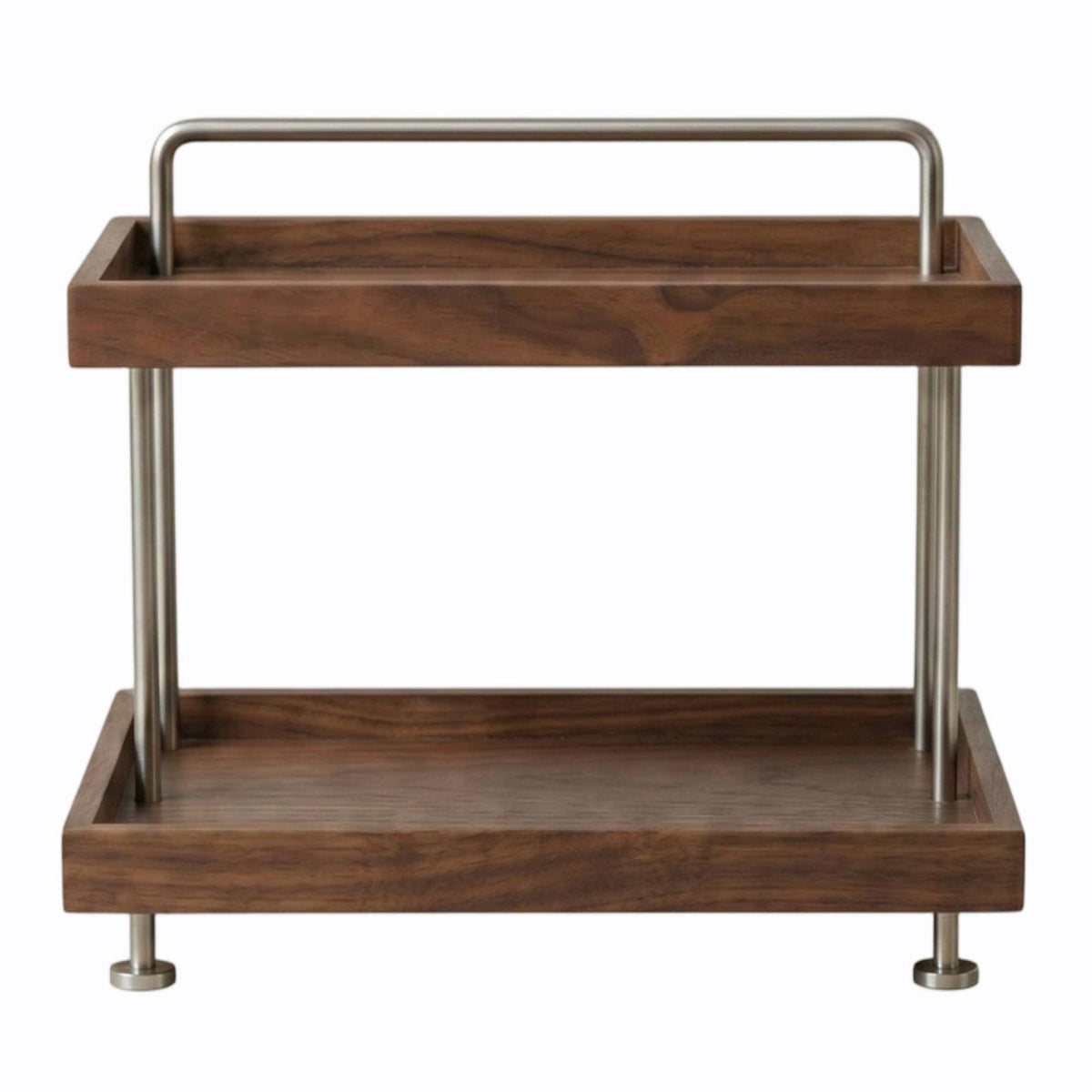 Desktop Storage Organizer Multi-Layer Tabletop Display Shelf Space Saving 2 Level Storage Stand for Kitchen Counter, Vanity