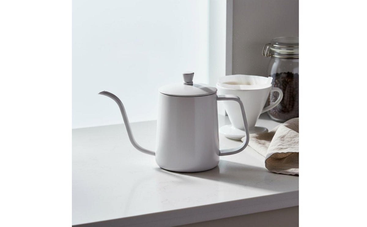 350 Ml Gooseneck Kettle With Lid Stream over Coffee Kettle Stream over Coffee Pot Precise Flow Control Hand Manual Brew Pot