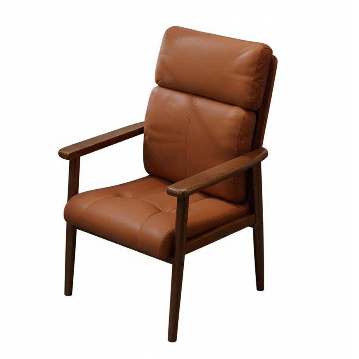 High-Back Padded Chair Wide Seat Office Furniture Scratch-Resistant Upholstery