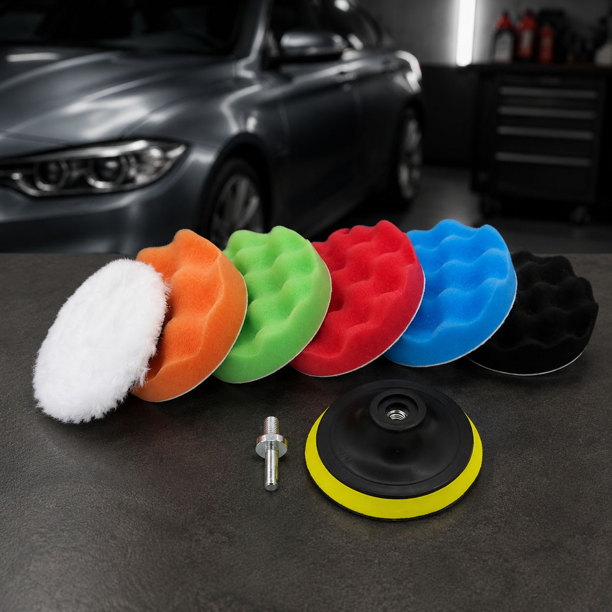 polishing sponge and pad kit
