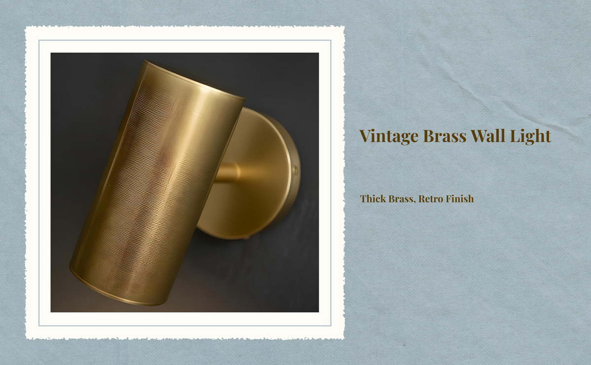 Dimmable bronze wall spotlight