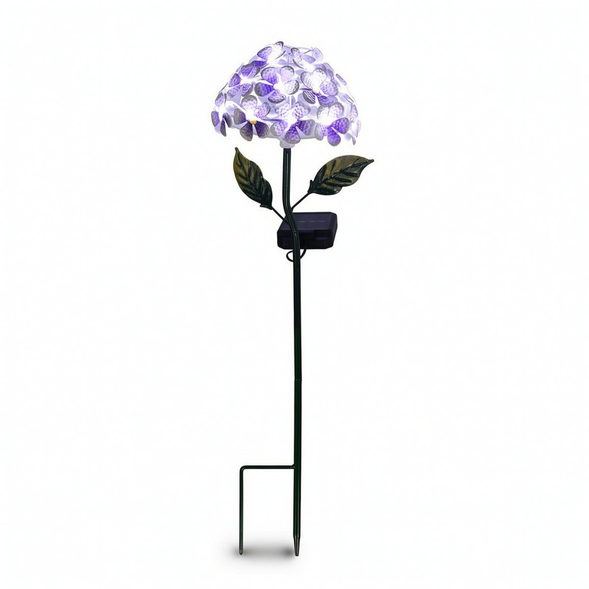 Solar Stake Light with Flower Cluster Foldable for Gardeners