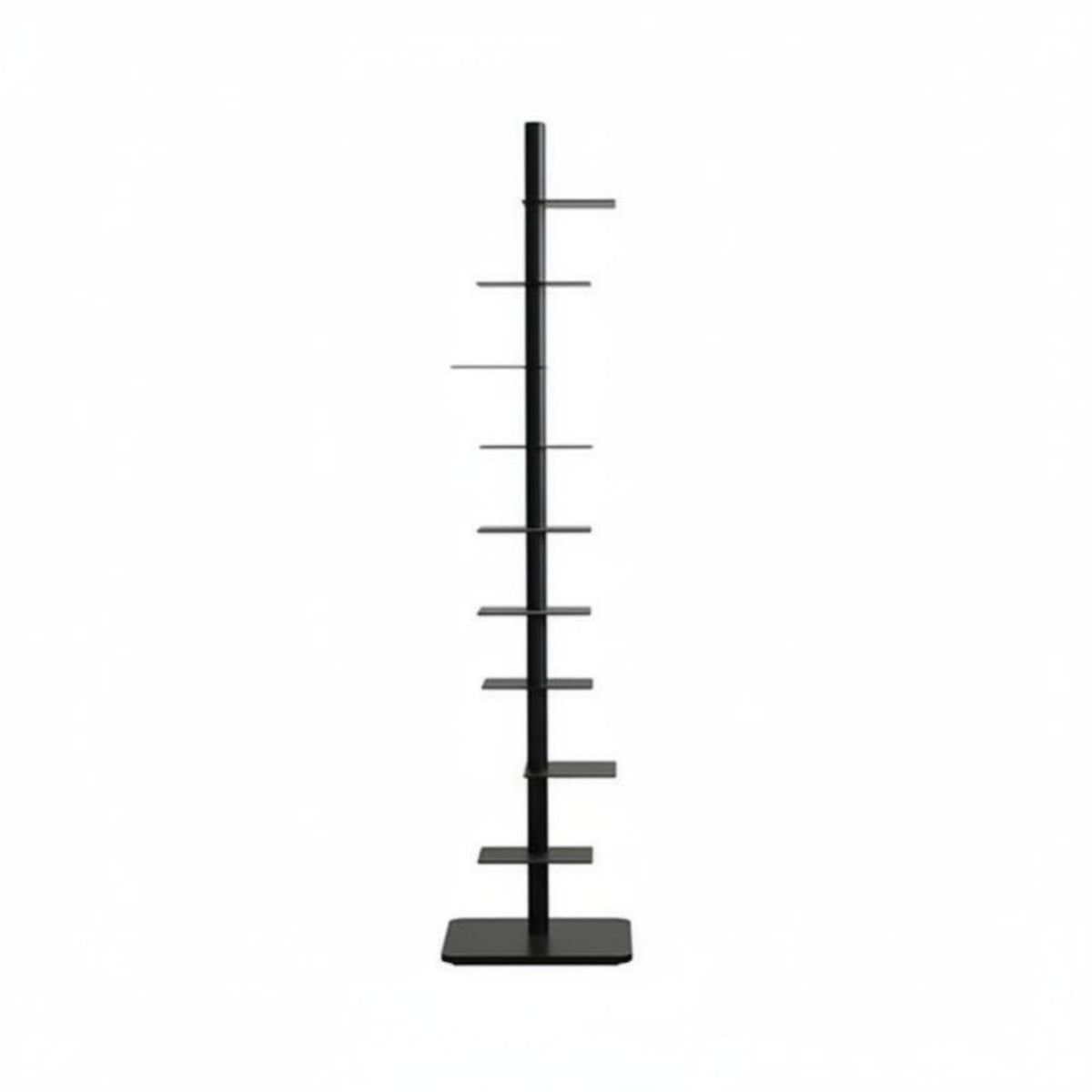 Rotating Bookshelf Unit Modern Industrial Design Vertical Rotating Shelf