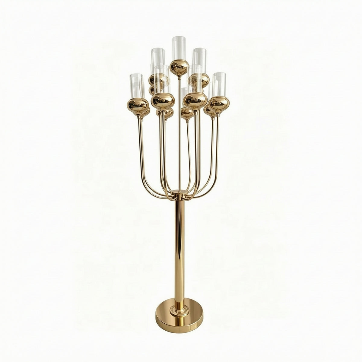 Floor Candelabra with Base Freestanding Floor Candelabra Romantic for Banquets