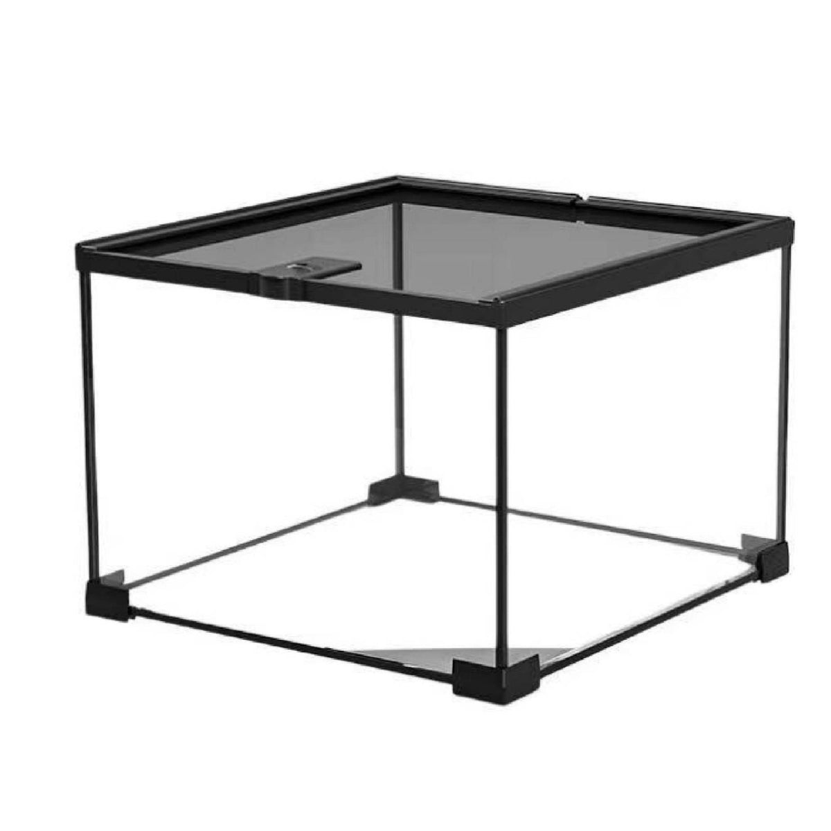 Glass Terrarium with Mesh Lid Clear Reptile Enclosure Rectangular