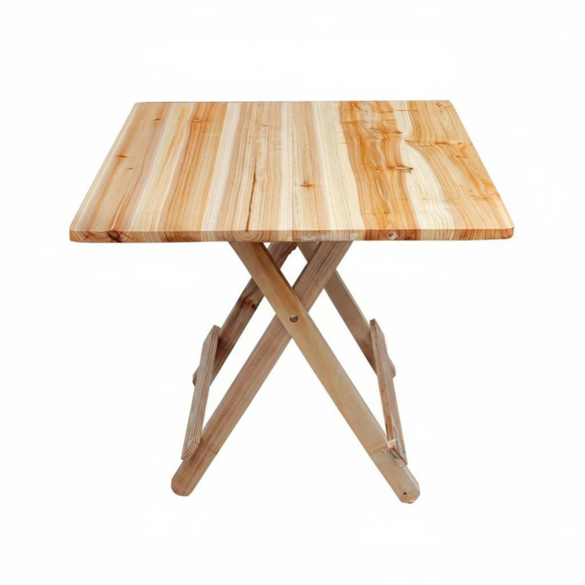 Bi-Fold Utility Table Foldable Design Trestle-Leg Camp Desk Space-Saving Rounded Corners for Families, Campers