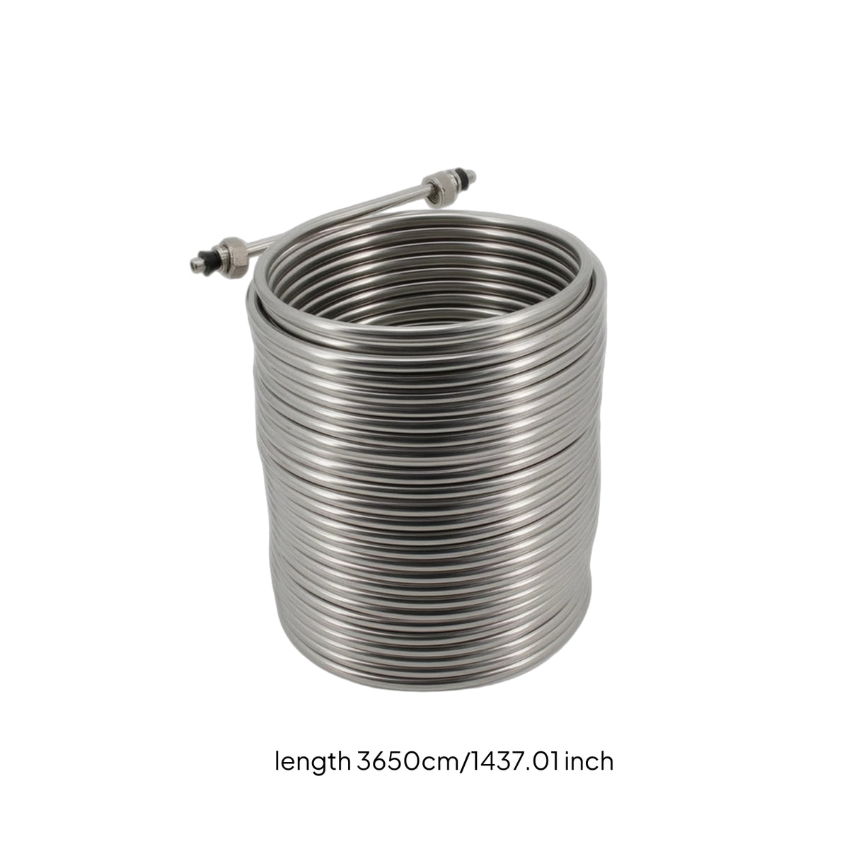 120 Ft Cooling Coil with Fittings 3/8 Inch Beer Cooling Coil Chiller Food Grade for Homebrewers, Keg Owners, Homebrewing