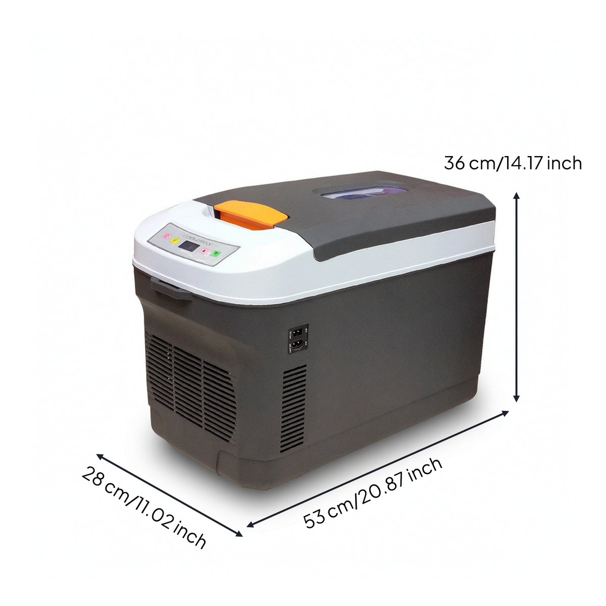 Two-in-oneFunction Car Fridge with Window Versatile Mini Fridge with Warmer Compact Car Refrigerator Flexible for Commuters, Vehicles