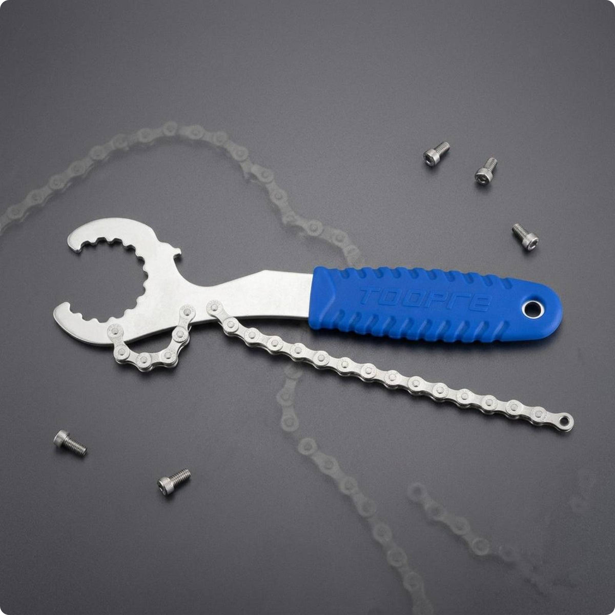 High-Carbon Steel Three in Single Bike Wrench Heat-Treated Bottom Bracket Wrench Electroplated Bike Maintenance Kit Anti-Slip
