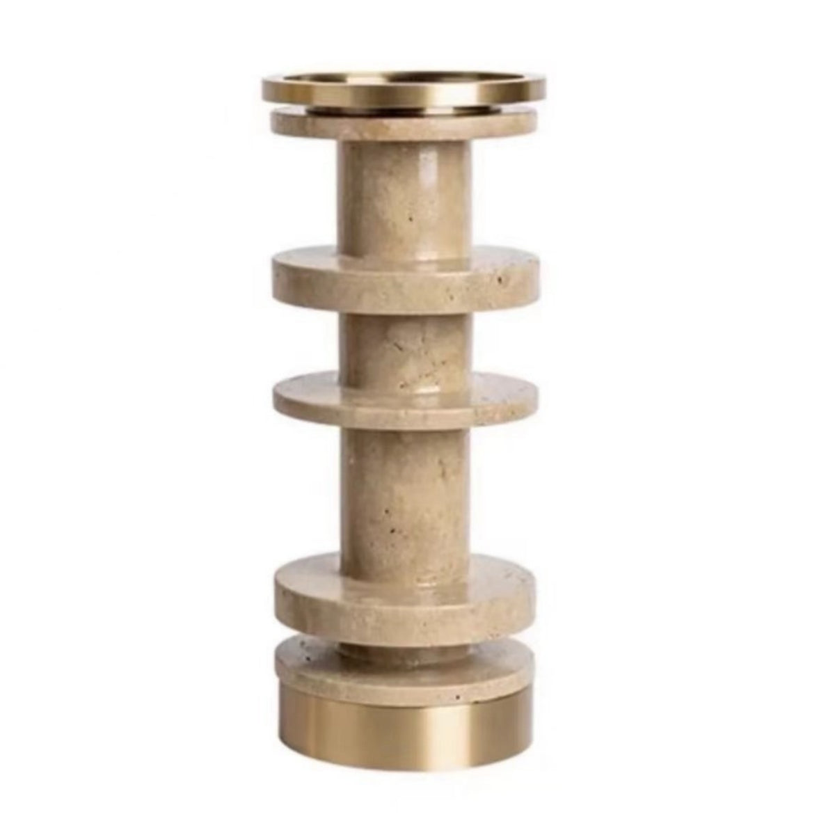 Sculptural Candle Holder Architectural Candlestick Holders Sturdy for Tabletop