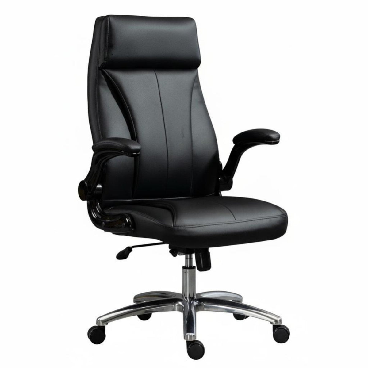 Reclining Managerial Chair with Footrest Highspine Spine Assistance Computer Recliner Thickly Padded Effortless Rolling Casters