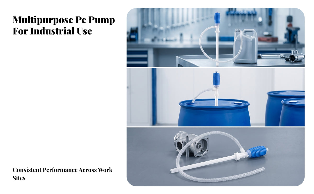 Versatile Liquid Transfer Siphon | Thickened PE Construction, Manual Siphon Pump, for Garage
