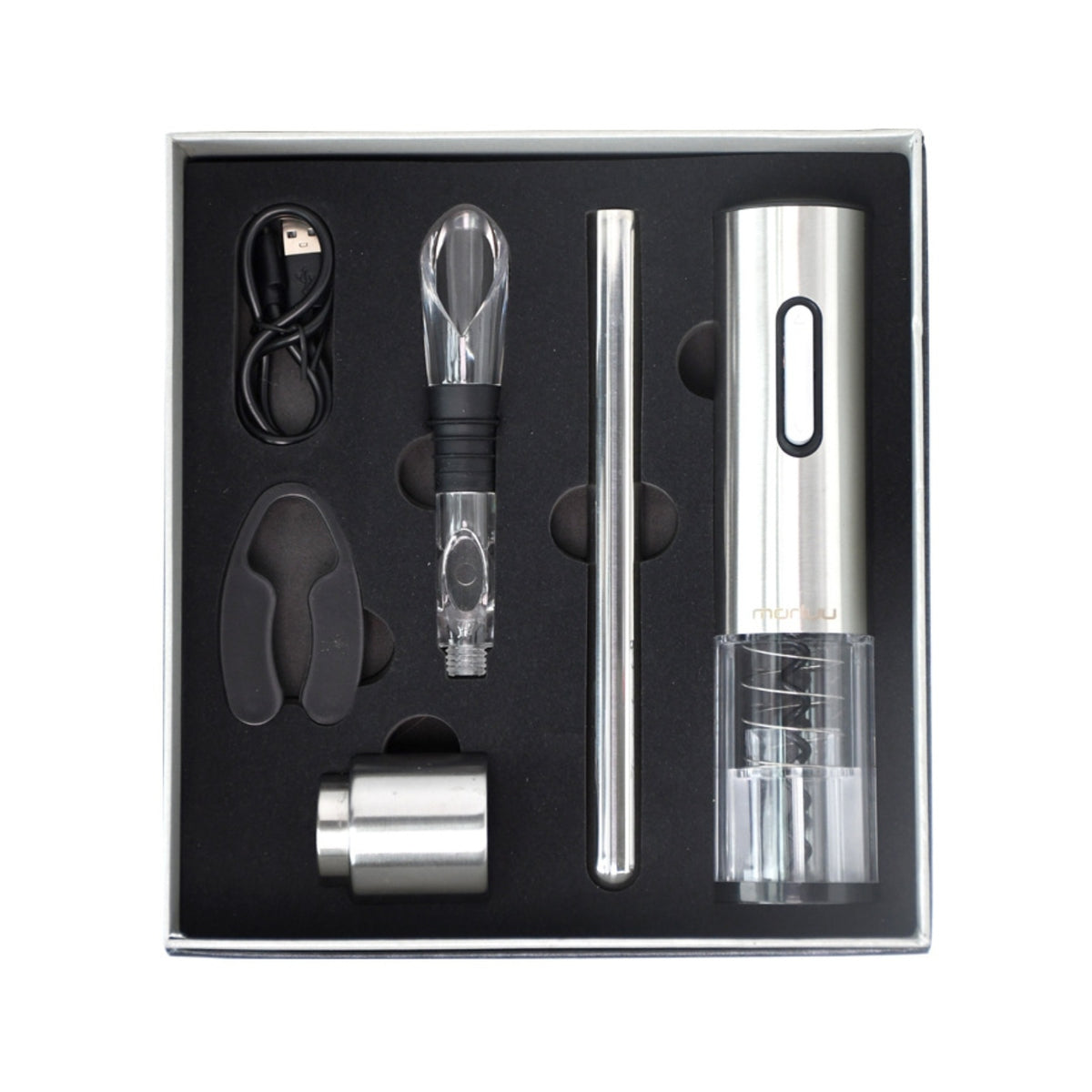 Electric Wine Opener with Foil Cordless for Dinner Parties, Home Bar