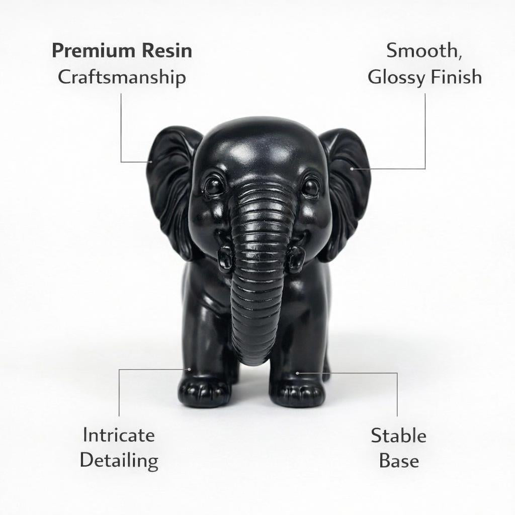 Cute Elephant Statue Home Decor, Light Luxury Cute Elephant Statue, Resin Elephant Ornament, Decorat - Image 6