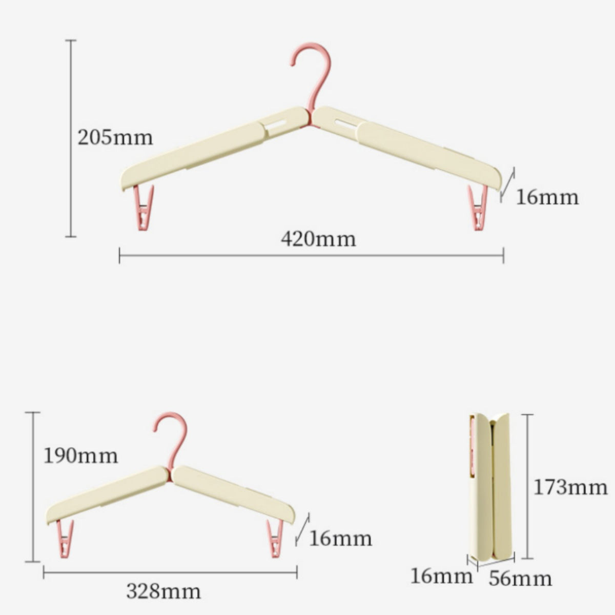 Travel Hanger Multi-Function Travel Clothes Hanger Compact for Business Trip