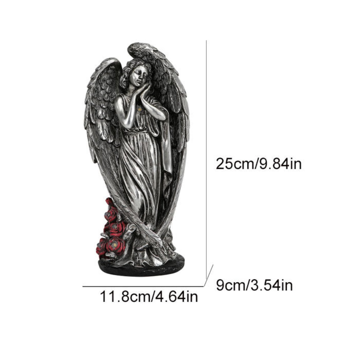 LED Angel Yard Ornament Waterproof Angel Garden Light for Patio