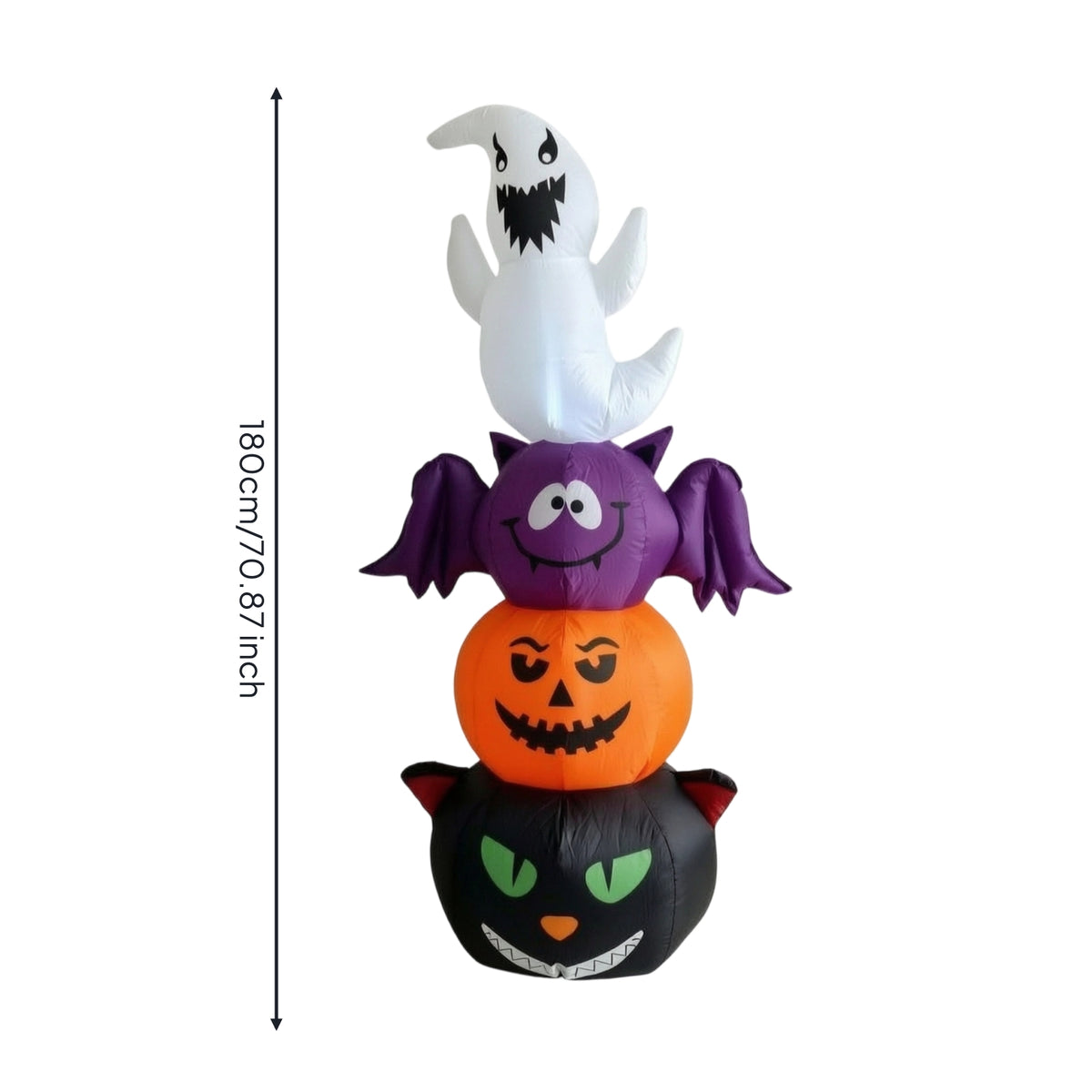 Inflatable Stack Stacked Inflate Ghost Yard Ghost Decoration Tall for Porch