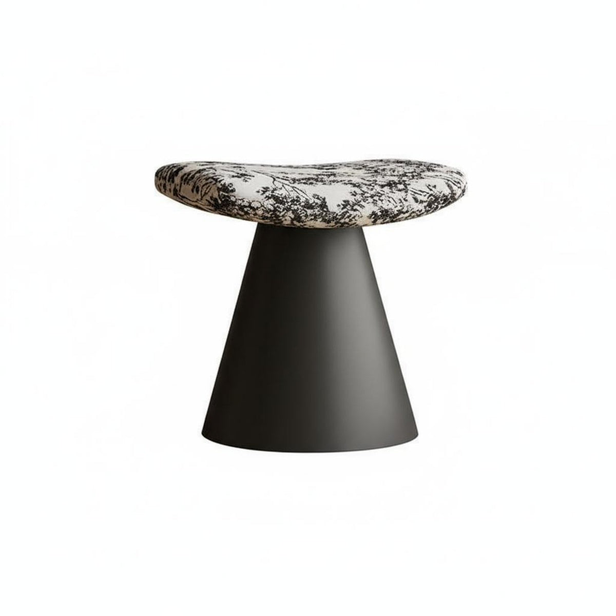 Vintage Inspired Swivel Vanity Stool Space-Saving Swivel Vanity Chair High-Density Foam Cushion Cone Base Makeup Chair Sturdy Construction for Bedroom