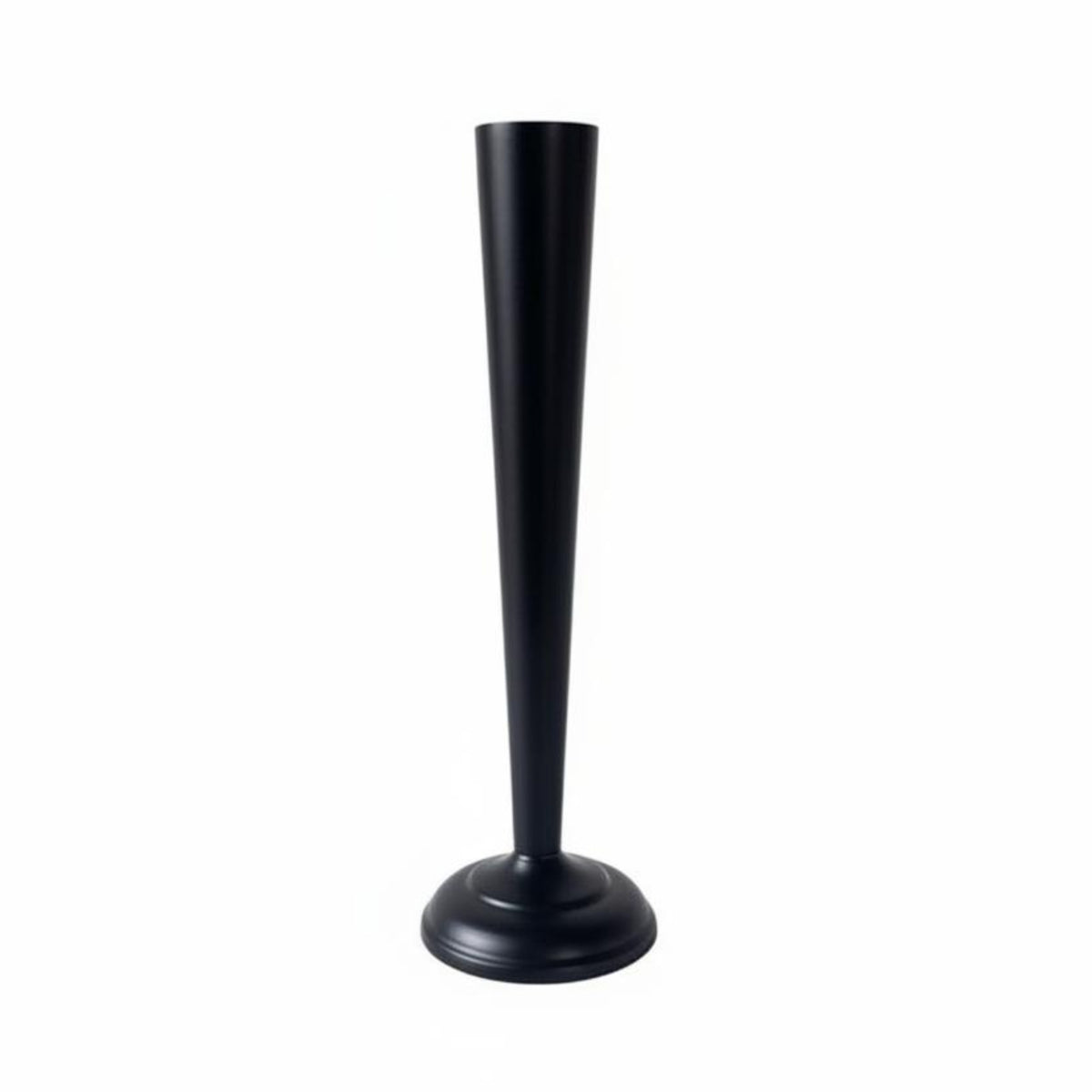 Black Metal Vase Minimalist Design Black Tall Vase Focal Point Home Decor for Showroom