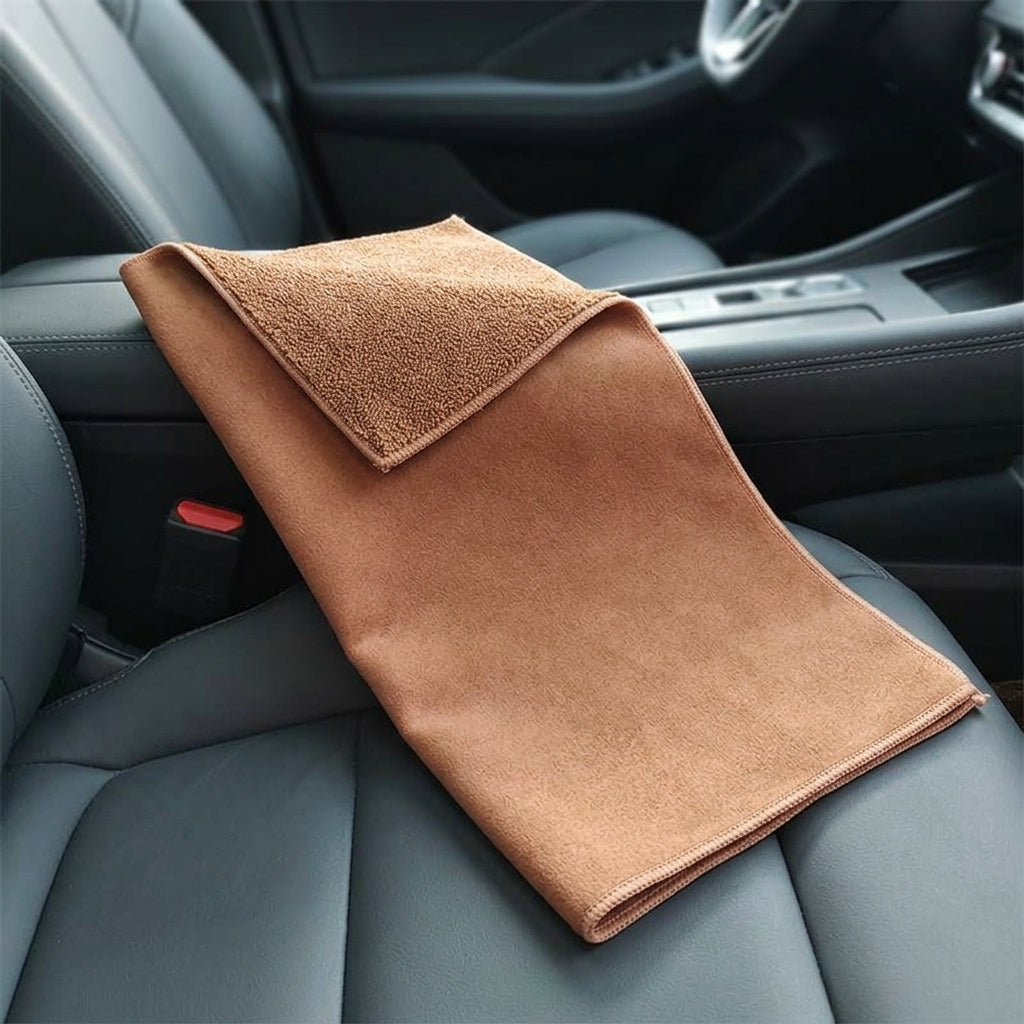 Double Sided Microfibre Cloth Car Drying Towel, 500gsm Car Drying Towel for Detailing, Thick Microfibre Cloth for Clean Vehicle Cleaning