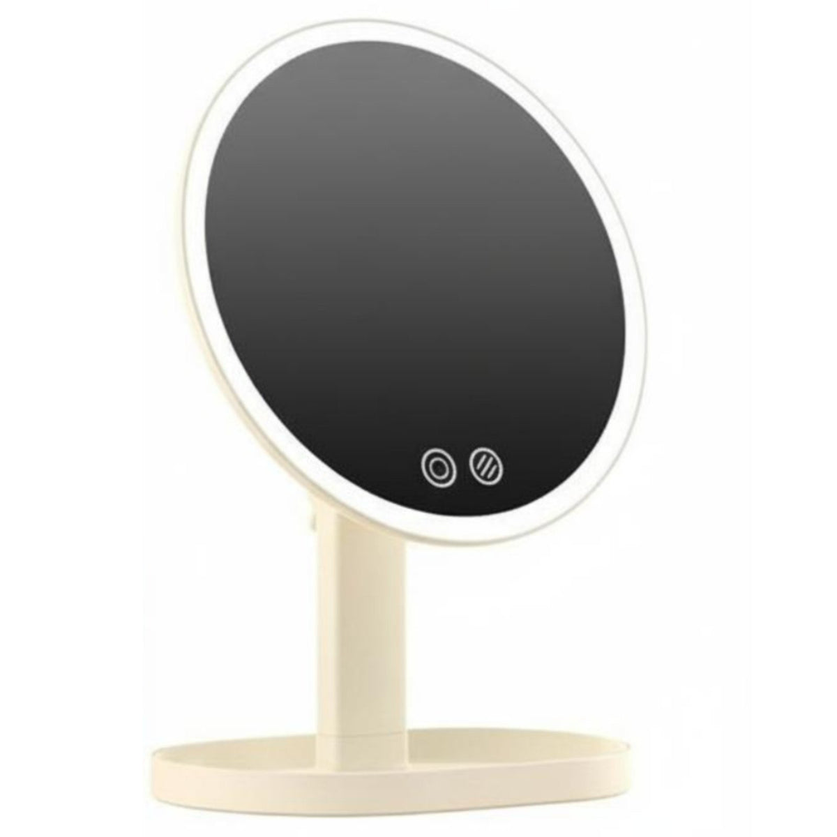 Collapsible Illuminated portable Built-in light-emitting diode Light Makeup Mirror for on-the-mobileers