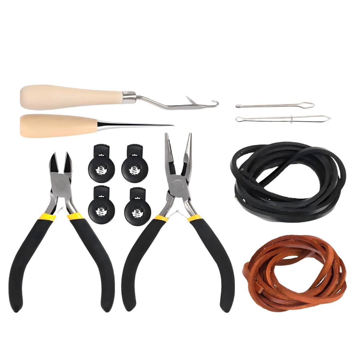 12-Piece Baseball Glove Relacing Kit - Softball Glove Care Set