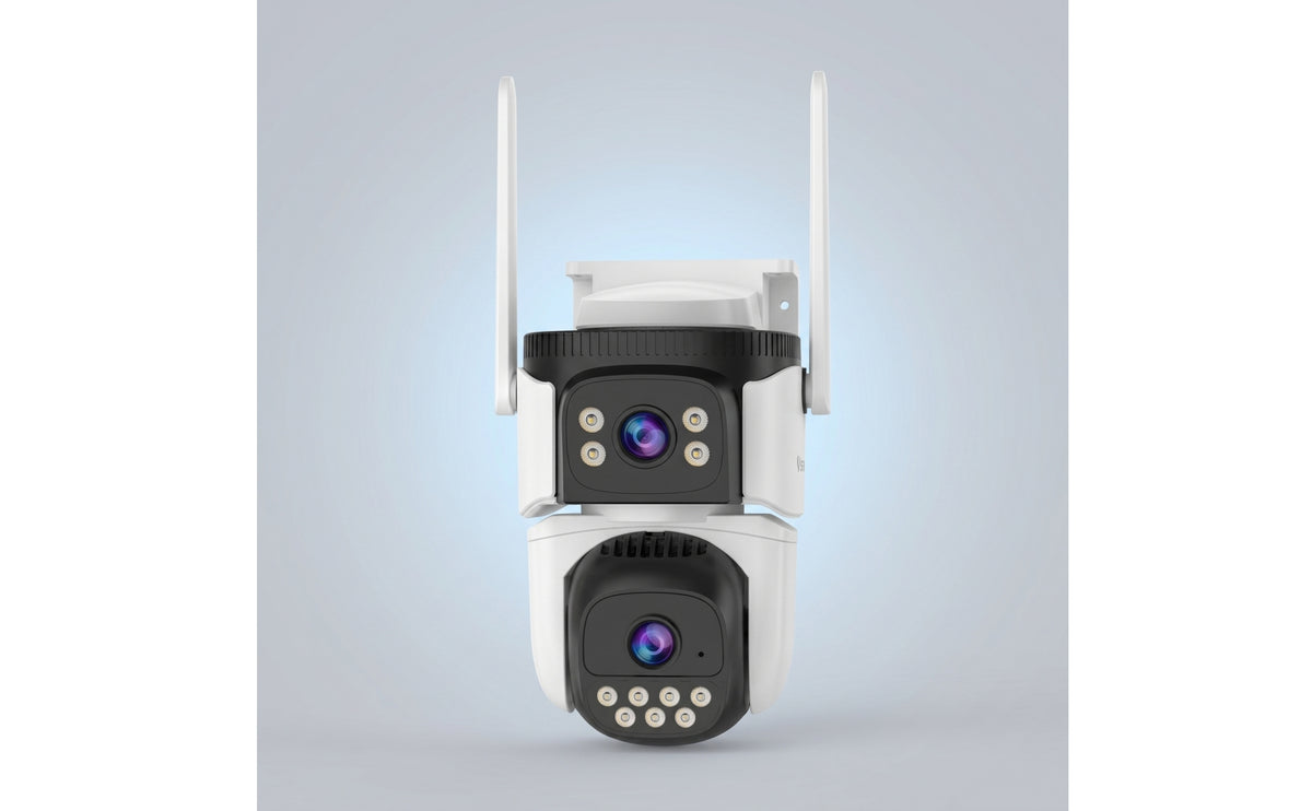 Cellular Triple-Lens Security Camera Motorized Three-Lens Security Camera for Homeowners, Builders, Farmers, Yards, Driveways, Construction Sites, Farms