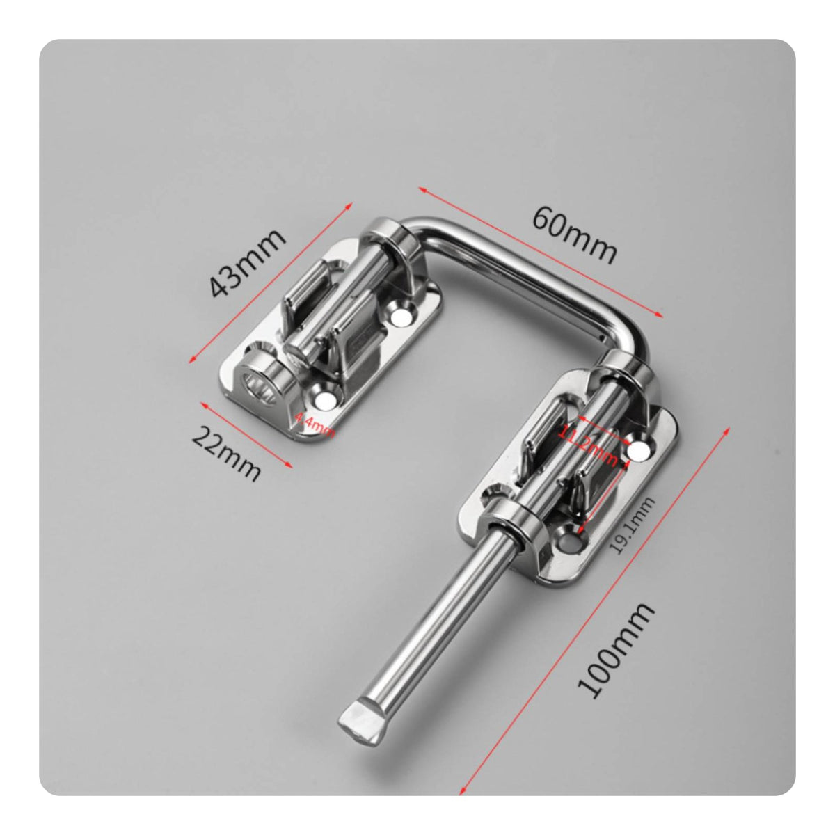180 Degree Corner Door Latch Thickened Home Hardware Heavy-Duty