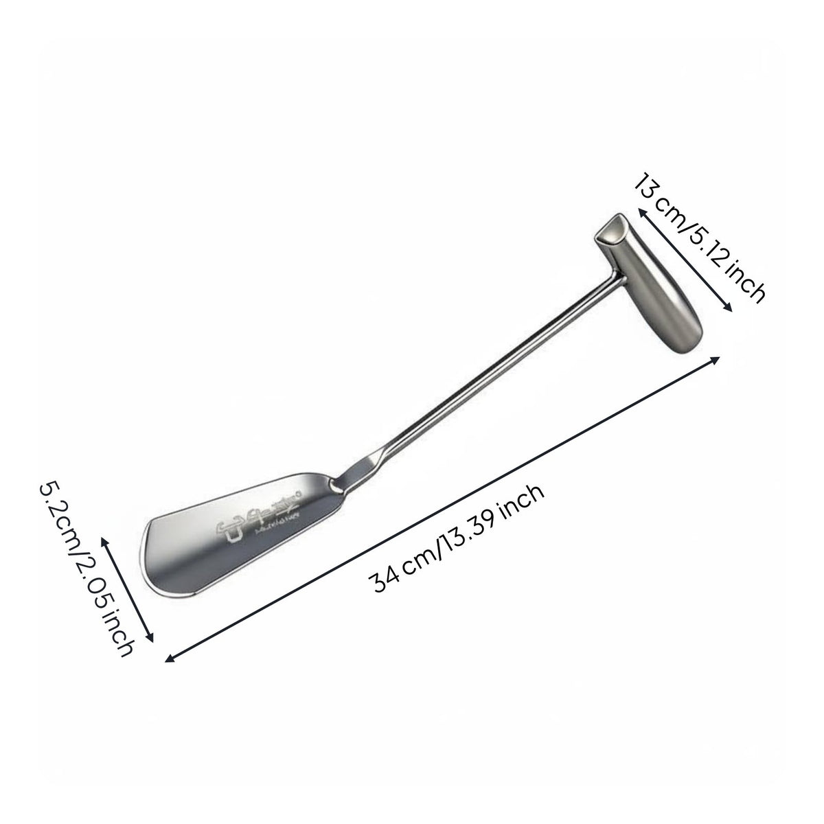 2 Pieces Stainless Steel Garden Multi-Purpose Metal Planting Scoop