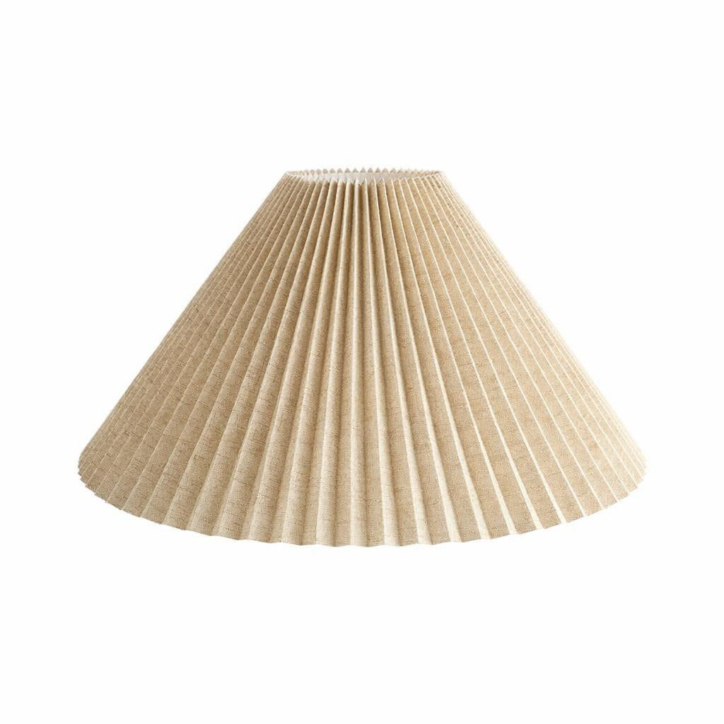 Pleated Lampshade, Light Shade, Detachable Pendant Lamp Cover, Table Lamp Shade, #variant:Khaki Linen
