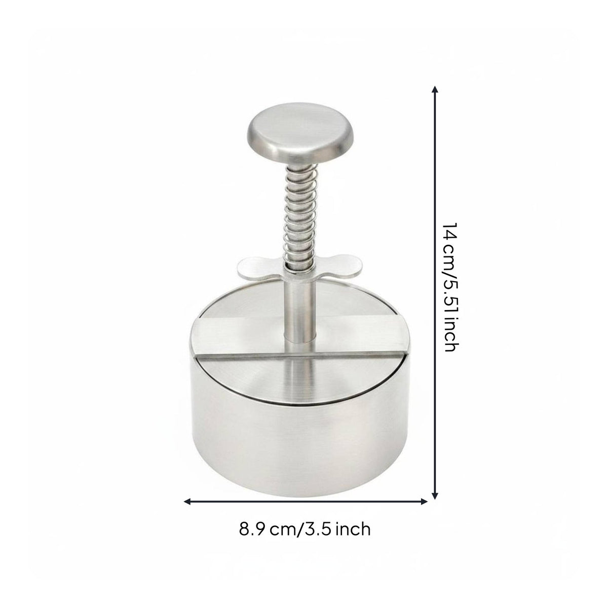 Hamburger Press 304 Stainless Steel Round Patty Creator Even Pressing