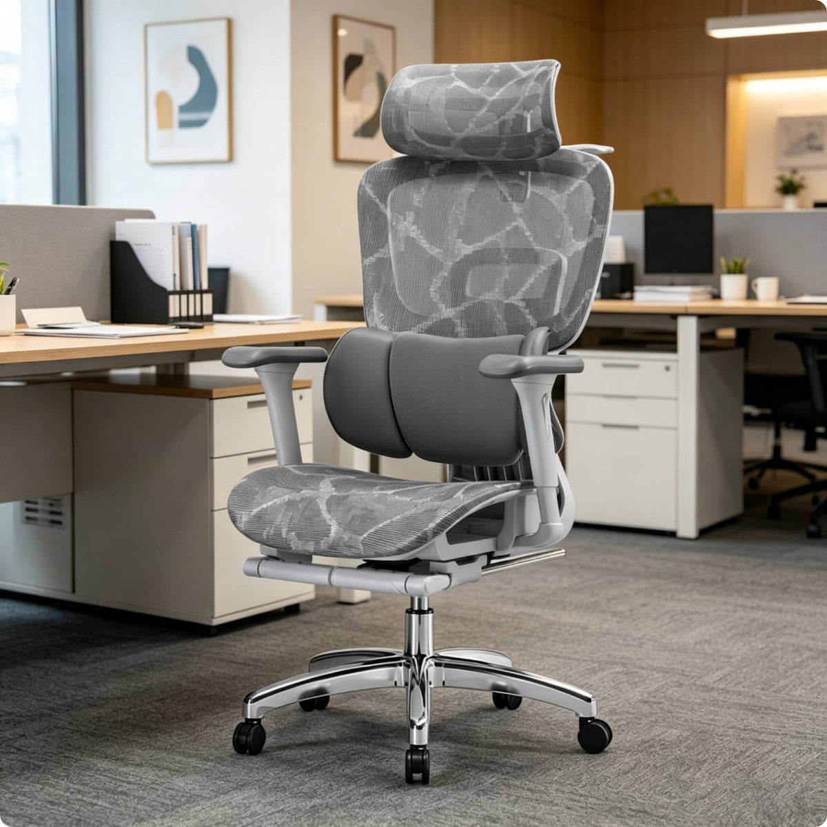 Ergonomic Mesh Office Chair 120° Tilt High-Back Mesh Chair Space-Saving